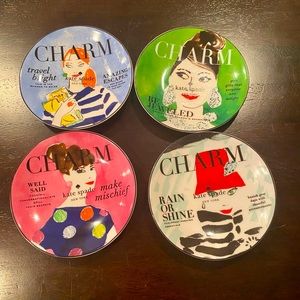 Kate Spade Make Headlines Lenox plates- set of 4